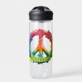 Hippie Love Peace Life Matters Custom Trinkflasche (Vorderseite)