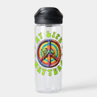 Hippie Love Peace Life Matters Custom  Trinkflasche