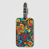 Hippie Luggage Tag Gepäckanhänger (Vorderseite Vertikal)