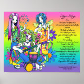 Hippie Magic Rainbow Musical Fairies Gedicht Poste Poster (Vorne)