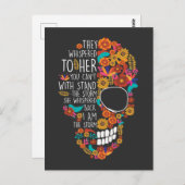 Hippie Mama Blume Zuckerhut Blumenkohl Postkarte (Vorne/Hinten)