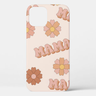 Hippie Mama nahtloses Muster. Groovy Hintergrund. Case-Mate iPhone Hülle