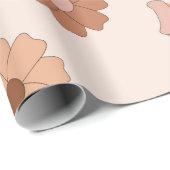 Hippie Mama nahtloses Muster. Groovy Hintergrund. Geschenkpapier (Rolleneckpunkt)