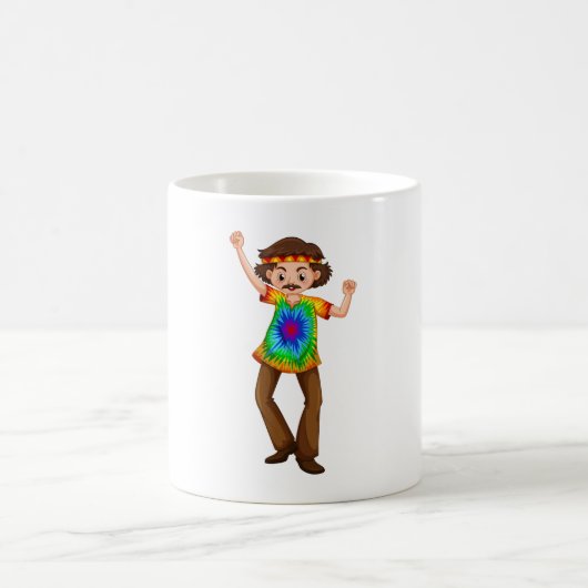 Hippie Man Coffee Tasse (Mittel)