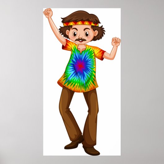Hippie Man Poster (Vorne)