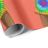 Hippie Man Wrapping Paper Geschenkpapier (Rolleneckpunkt)