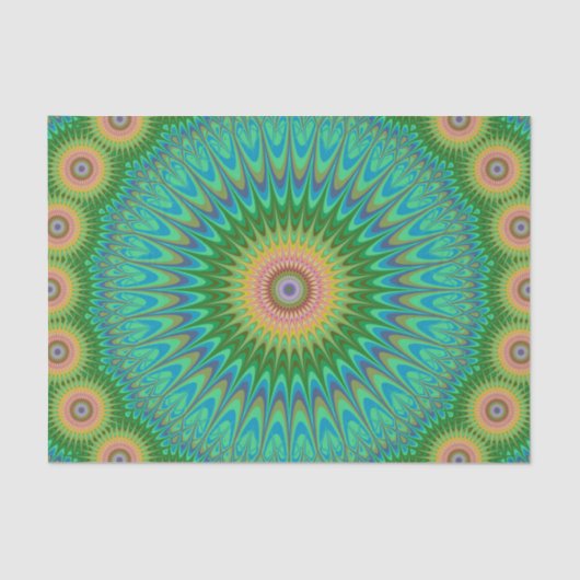 Hippie-Mandala Seidenpapier (Vorderseite)