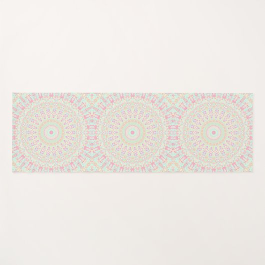 Hippie Mandala Yogamatte (Vorderseite (Horizontal))