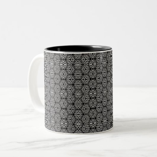 Hippie Maze - 03 Zweifarbige Tasse (Vorderseite Links)