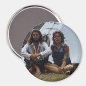 Hippie & Mother Tipi Magnet (Vorderseite/Rückseite)