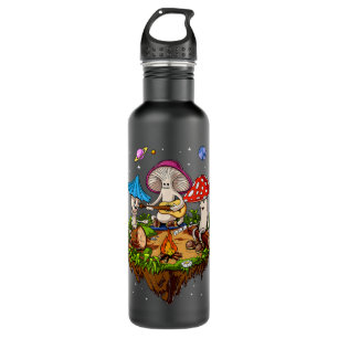 Hippie Mushrooms Camping Psychedelic Forest Fungi Edelstahlflasche