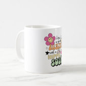 Hippie-Mutter Kaffeetasse (Vorderseite Links)