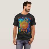 HIPPIE NEUE ALTERSMEDITUNG KUNST T-Shirt (Vorne ganz)