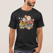 Hippie Next Stop 1st Grade Retro Groovy Back To S T-Shirt (Vorderseite)