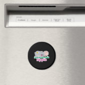 Hippie Nilpferd Magnet (In Situ (Geschirrspüler))