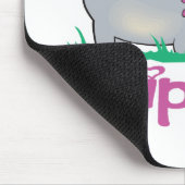 Hippie Nilpferd Mousepad (Ecke)