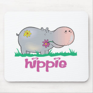 Hippie Nilpferd Mousepad