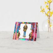 Hippie-Nussknacker-Anmerkungs-Karte Karte (Gelbe Blume)