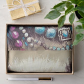 Hippie Panda Bear Chalk-Pastel Decoupage Seidenpapier (Geschenk)