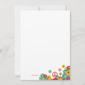 Hippie-Party Einladung (Rückseite)