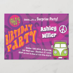 Hippie-Party-Einladung Einladung