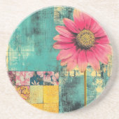 Hippie Patchwork Getränkeuntersetzer (Vorne)