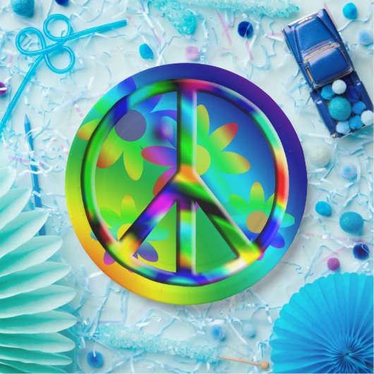 Hippie Peace Blume Power Party Teller (Party)