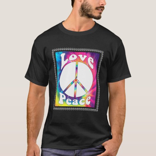 Hippie Peace Free Spirit Hippy Hipie Groovy Blume T-Shirt (Vorderseite)