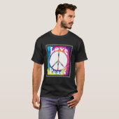 Hippie Peace Free Spirit Hippy Hipie Groovy Blume T-Shirt (Vorne ganz)