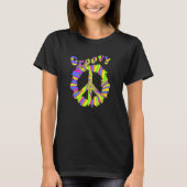 Hippie Peace Free Spirit Hippy Hipie Groovy Flower T-Shirt (Vorderseite)