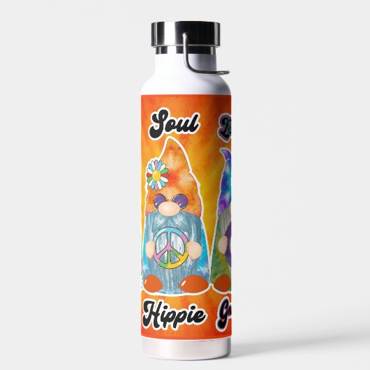 Hippie Peace Gefärbte Krawatte Gnomes Tumbler Flas Trinkflasche (Links)