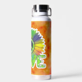 Hippie Peace Gefärbte Krawatte Liebe Tumbler Flasc Trinkflasche (Rückseite)