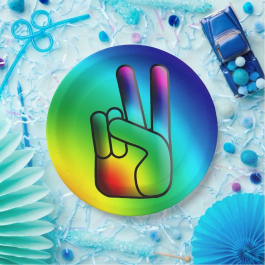 Hippie Peace Hand Signing Party Teller (Party)