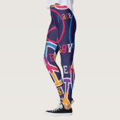 Hippie Peace: Lebhaftes Symboldesign. Leggings (Links)