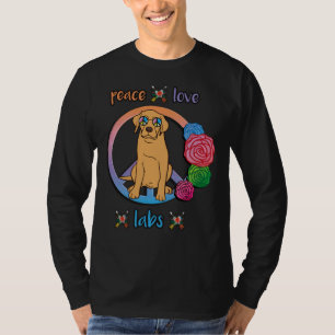 Hippie Peace Liebe Labrador Retrievers T-Shirt