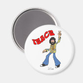 Hippie Peace Magnet (Vorderseite/Rückseite)