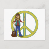 Hippie Peace Postkarte (Vorderseite)