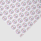 Hippie Peace Rainbow Tissue Seidenpapier (Ausschnitt)