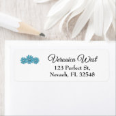 Hippie Peace Sign Blume Aqua (Insitu)