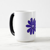 HIppie Peace Sign Blume Lila erschüttertes Aussehe Verwandlungstasse (Vorderseite Links)