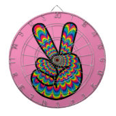 HIPPIE PEACE SIGN DART BOARD DARTSCHEIBE (vorne)