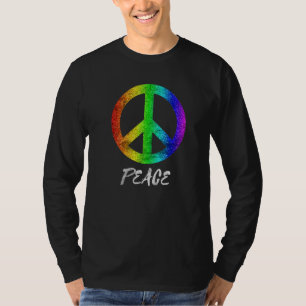 Hippie Peace Sign farbenfrohe Friedenssymbol Freih T-Shirt