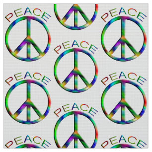 Hippie Peace Sign Krawatte Dye Stoff