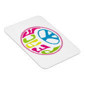 Hippie Peace Sign Magnet (Rechte Seite)