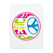 Hippie Peace Sign Magnet (Vertikal)