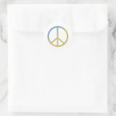 Hippie Peace Sign Sticker (Tasche)