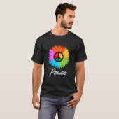 Hippie Peace Sign Symbol Liebe Hope Gift Peace T-Shirt (Vorne ganz)
