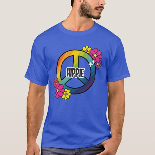 Hippie Peace Sign T-Shirt (Vorderseite)