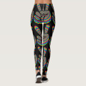 HIPPIE PEACE SIGN YOGA PANTS LEGGINGS (Rückseite)