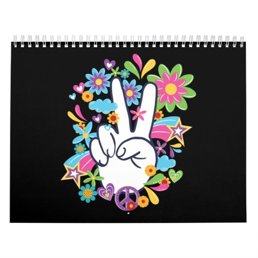 Hippie Peace Signs Kalender (Titelbild)